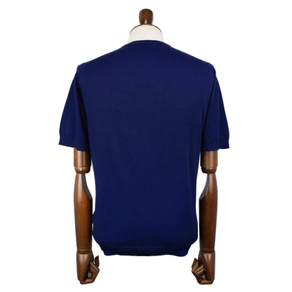 JOHN SMEDLEY（ジョンスメドレー）S4409 半袖クルーネックニット 30G【マリンブルー】