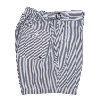 COLONY CLOTHING（コロニークロージング） Vandori×Giotto 別注 ストライプ柄 シアサッカー ショーツ【ブルー】国内正規品