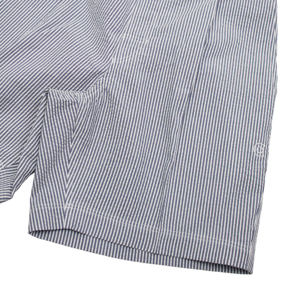 COLONY CLOTHING（コロニークロージング） Vandori×Giotto 別注 ストライプ柄 シアサッカー ショーツ【ブルー】国内正規品