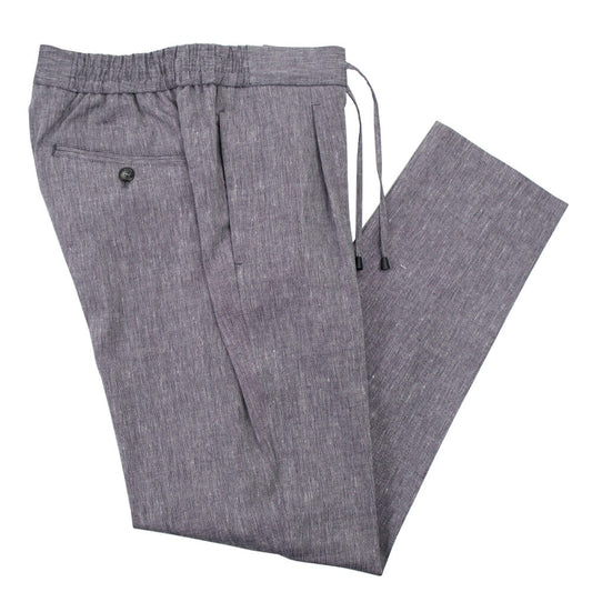 giabsarchivio（ジャブスアルキヴィオ）TINTORETTO ティントレット A4360 SPECE-FIT プリーツ入り イージー パンツ【ネイビー】国内正規品