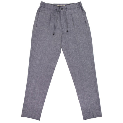 giabsarchivio（ジャブスアルキヴィオ）TINTORETTO ティントレット A4360 SPECE-FIT プリーツ入り イージー パンツ【ネイビー】国内正規品