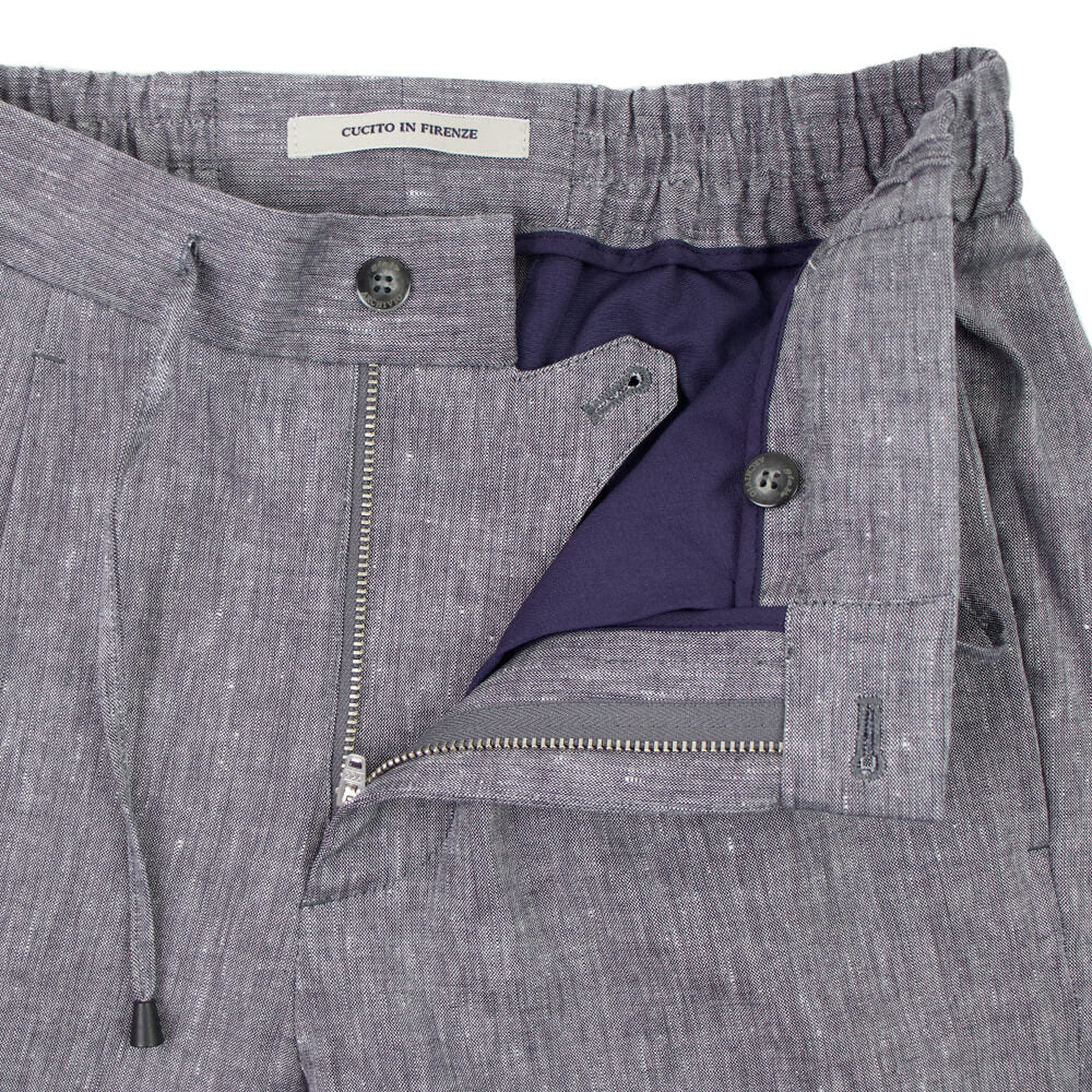 giabsarchivio（ジャブスアルキヴィオ）TINTORETTO ティントレット A4360 SPECE-FIT プリーツ入り イージー パンツ【ネイビー】国内正規品