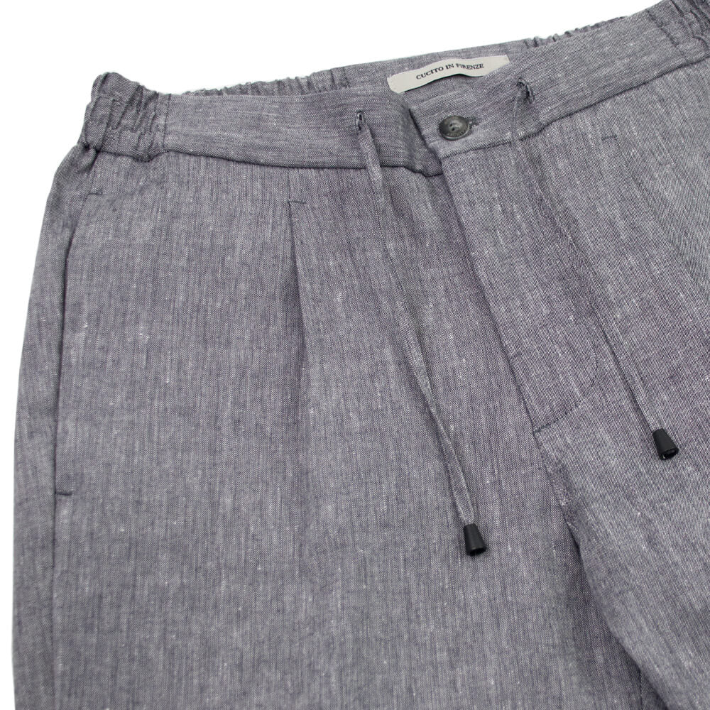 giabsarchivio（ジャブスアルキヴィオ）TINTORETTO ティントレット A4360 SPECE-FIT プリーツ入り イージー パンツ【ネイビー】国内正規品