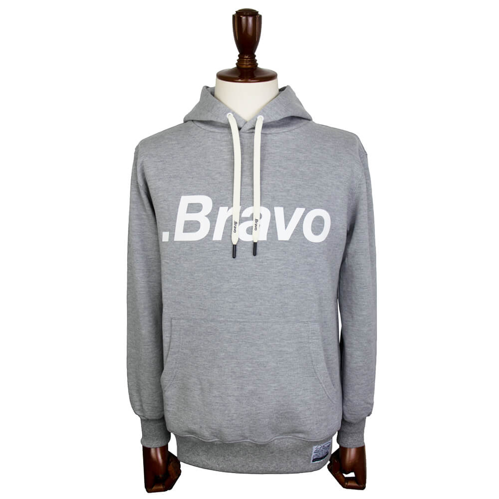 dotBravo（ドットブラーボ）スウェット ロゴ プルオーバー パーカー【グレー】国内正規品