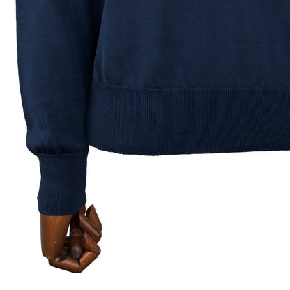 Blu Bre（ブルブレ）レタード コットン リブニット ロングスリーブ カットソー【ネイビー】国内正規品