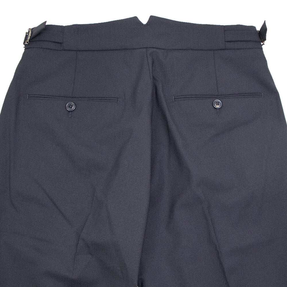 BERWICH（ベルウィッチ）SCOTCH / スコッチ 2プリーツ サイドアジャスター付き ウール パンツ FA1755X【ネイビー】国内正規品