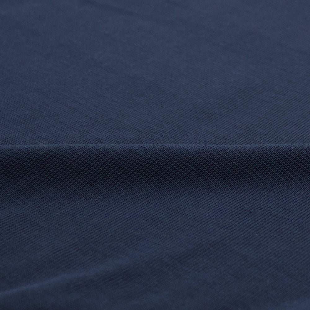 Blu Bre（ブルブレ）レタード コットン リブニット ロングスリーブ カットソー【ネイビー】国内正規品