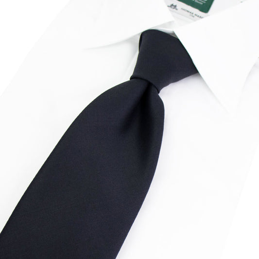 BRUNO（ブルーノ）スフォデラートトレピエゲ ウールタイ DORMEUIL / ドーメル 生地使用 トレピエゲ 三つ折り ウール ネクタイ【ダークネイビー】正規販売店