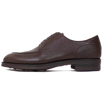 Giotto（ジオット）Uチップ シボ革 カーフレザー シューズ【ダークブラウンbrown】正規販売店