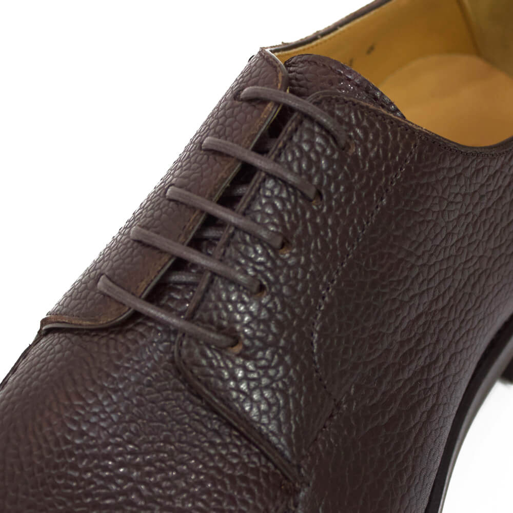 Giotto（ジオット）Uチップ シボ革 カーフレザー シューズ【ダークブラウンbrown】正規販売店
