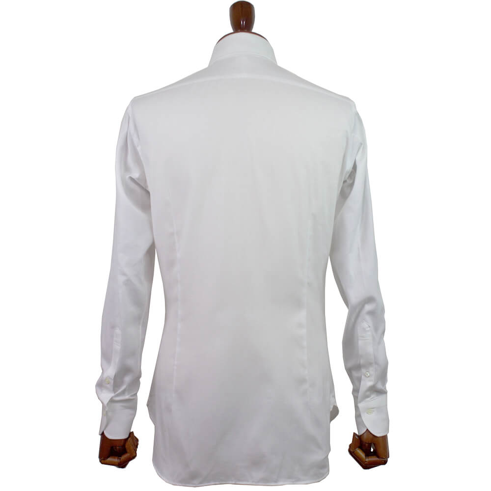 BRUNO（ブルーノ）セミワイドカラー オックスフォード ドレス シャツ【ホワイト】