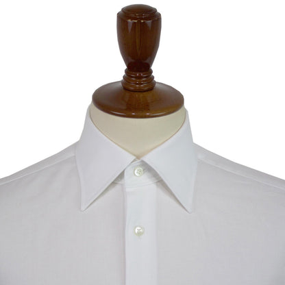 BRUNO（ブルーノ）セミワイドカラー オックスフォード ドレス シャツ【ホワイト】