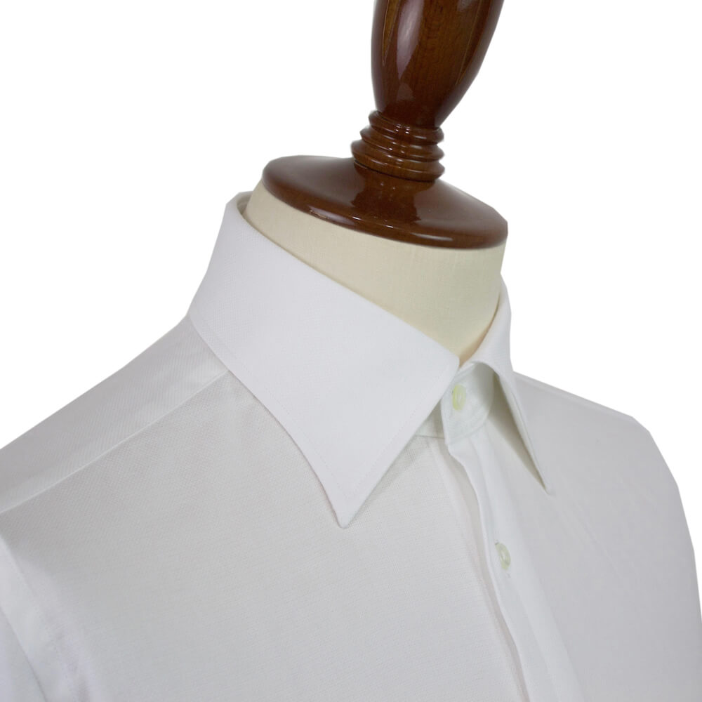 BRUNO（ブルーノ）セミワイドカラー オックスフォード ドレス シャツ【ホワイト】