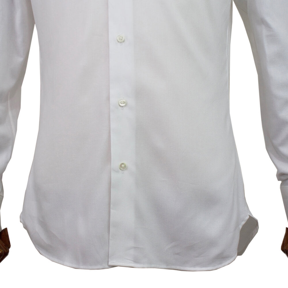 BRUNO（ブルーノ）セミワイドカラー オックスフォード ドレス シャツ【ホワイト】