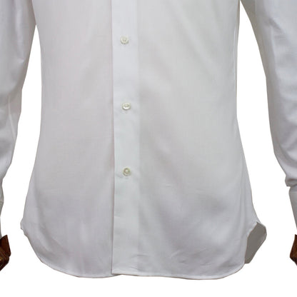 BRUNO（ブルーノ）セミワイドカラー オックスフォード ドレス シャツ【ホワイト】