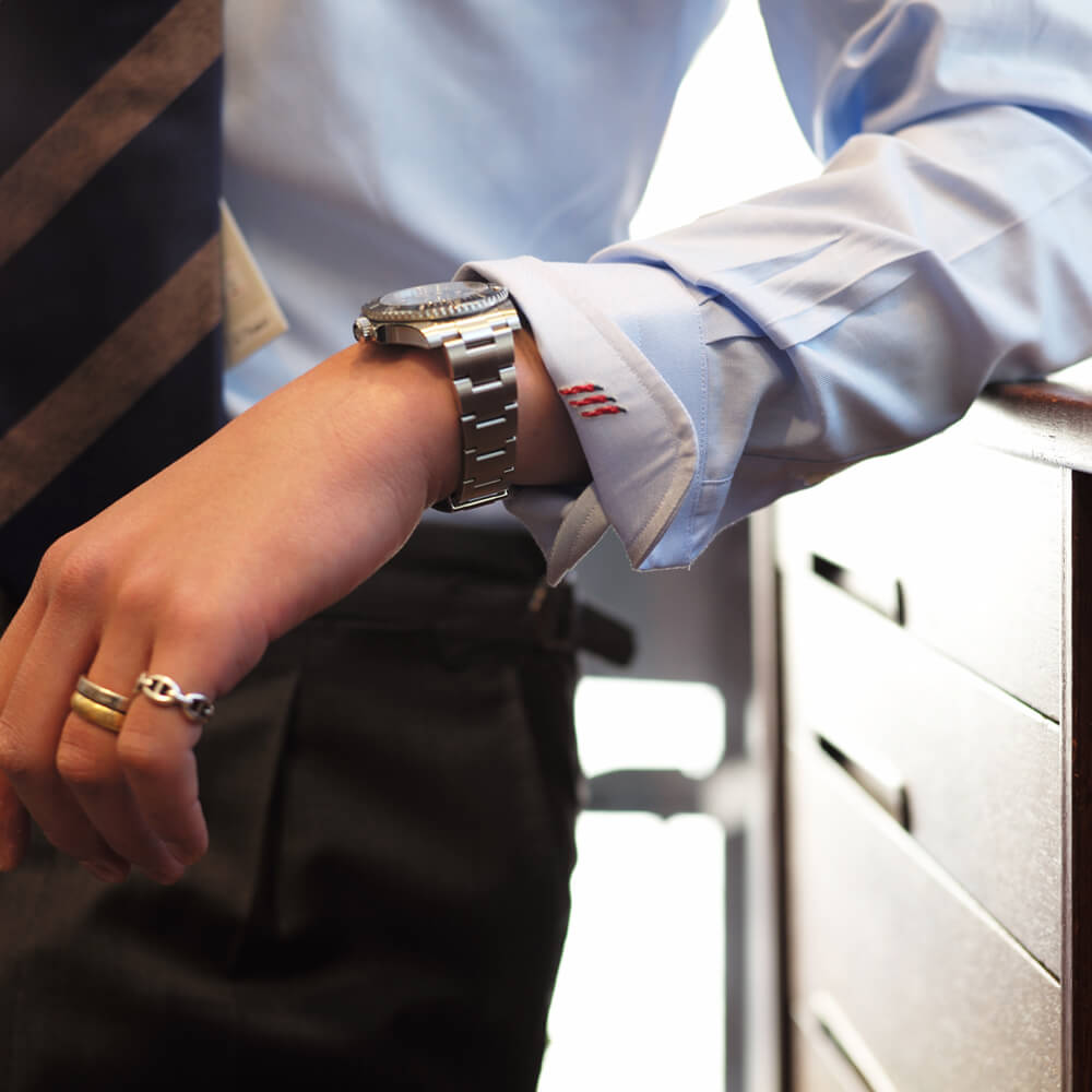 BRUNO（ブルーノ）セミワイドカラー オックスフォード シャツ【サックスSAX】正規販売店