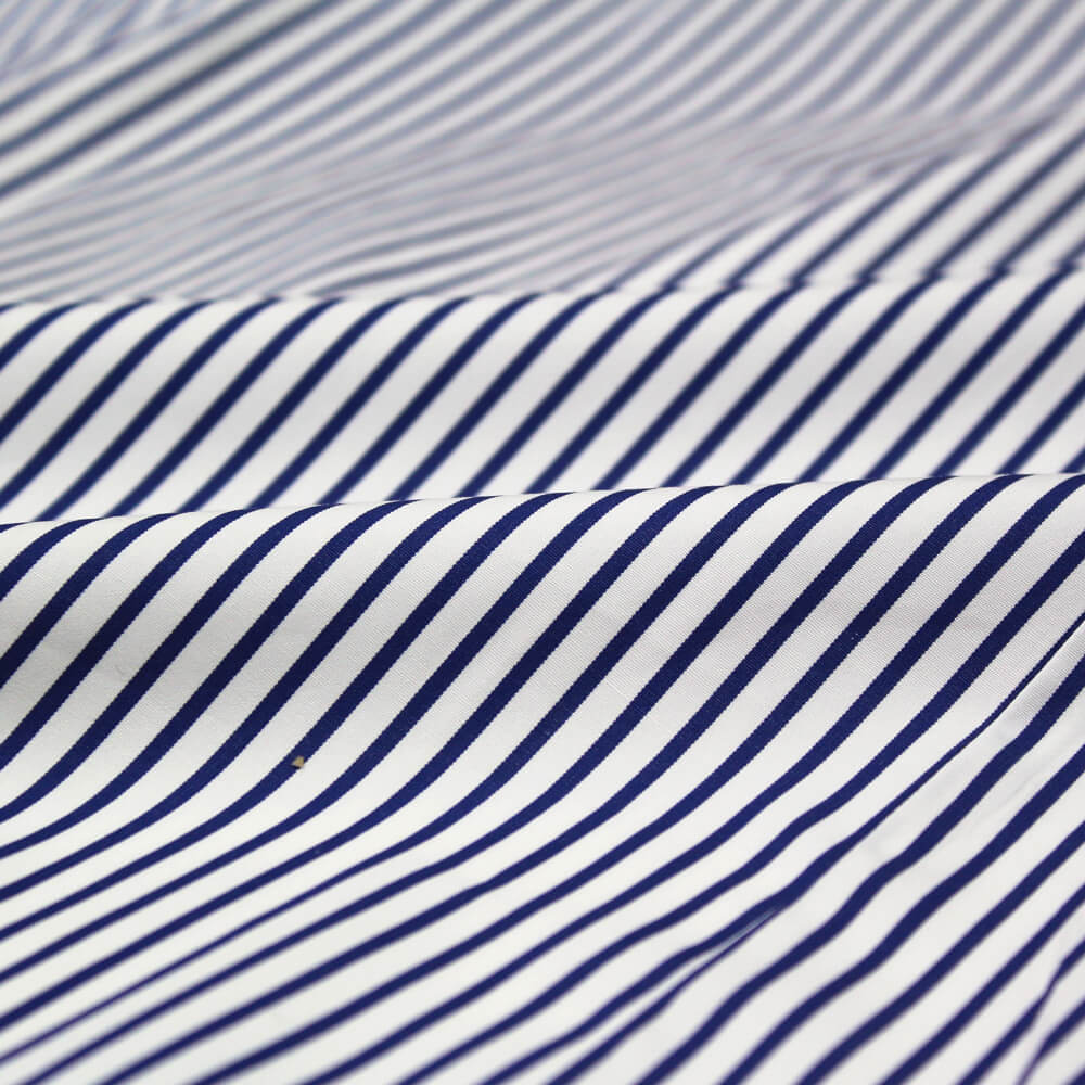 BRUNO（ブルーノ）ストライプ柄 セミワイドカラー ブロード シャツ【ネイビー×ホワイト】正規販売店