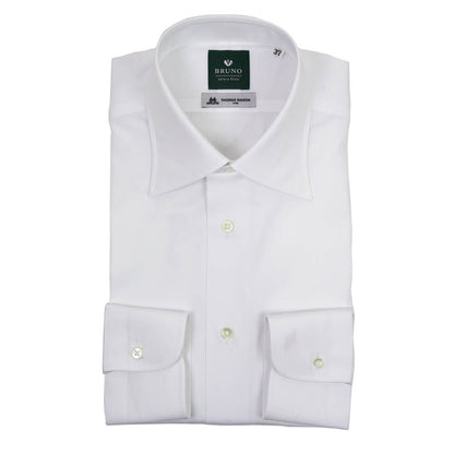 BRUNO（ブルーノ）THOMAS MASON トーマスメイソン セミワイドカラー ブロード シャツ【ホワイトWhite】正規販売店