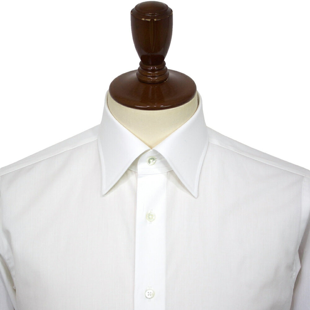 BRUNO（ブルーノ）THOMAS MASON トーマスメイソン セミワイドカラー ブロード シャツ【ホワイトWhite】正規販売店