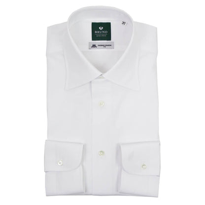 BRUNO（ブルーノ）THOMAS MASON トーマスメイソン セミワイドカラー オックスフォード シャツ【ホワイトWhite】正規販売店