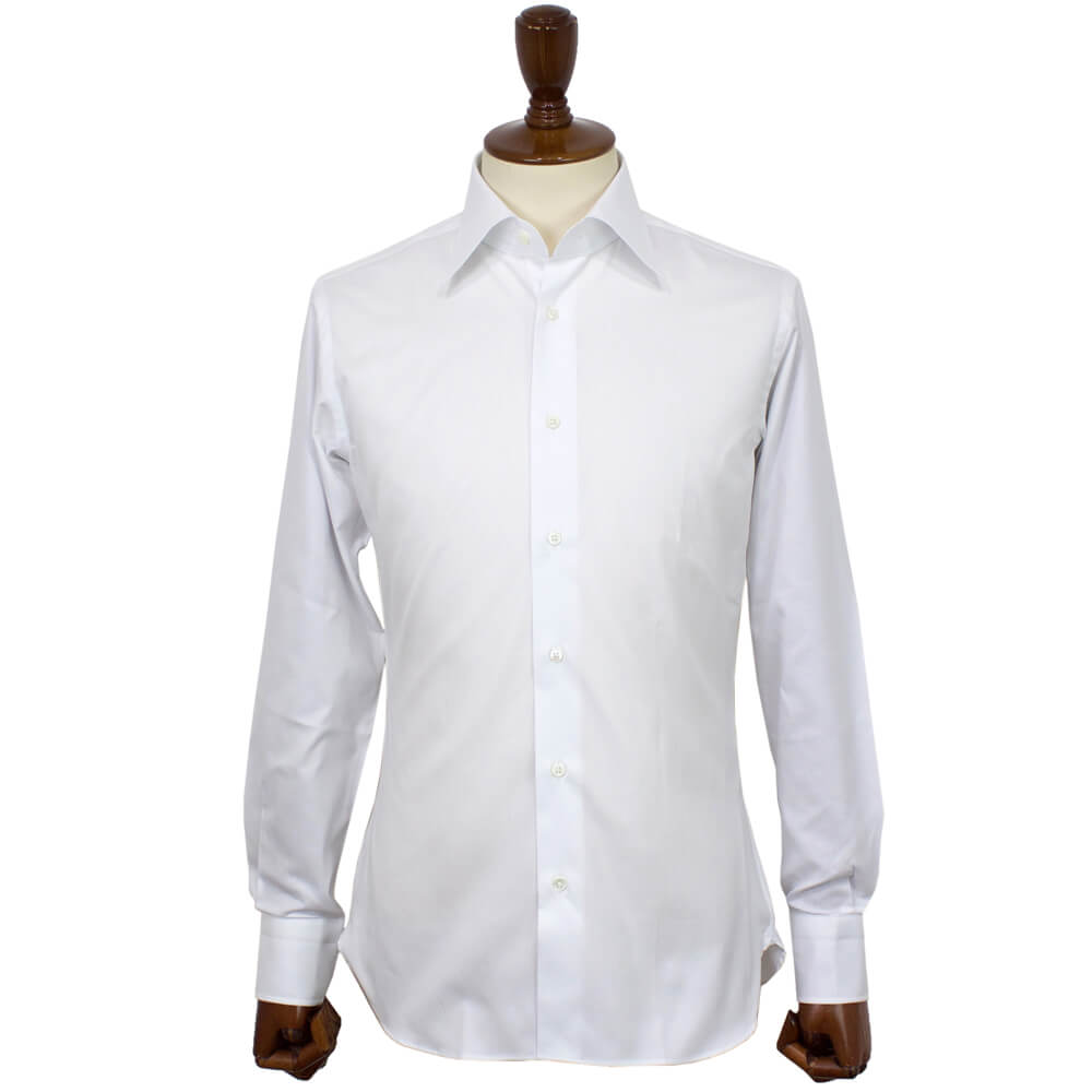 BRUNO（ブルーノ）THOMAS MASON トーマスメイソン セミワイドカラー オックスフォード シャツ【ホワイトWhite】正規販売店