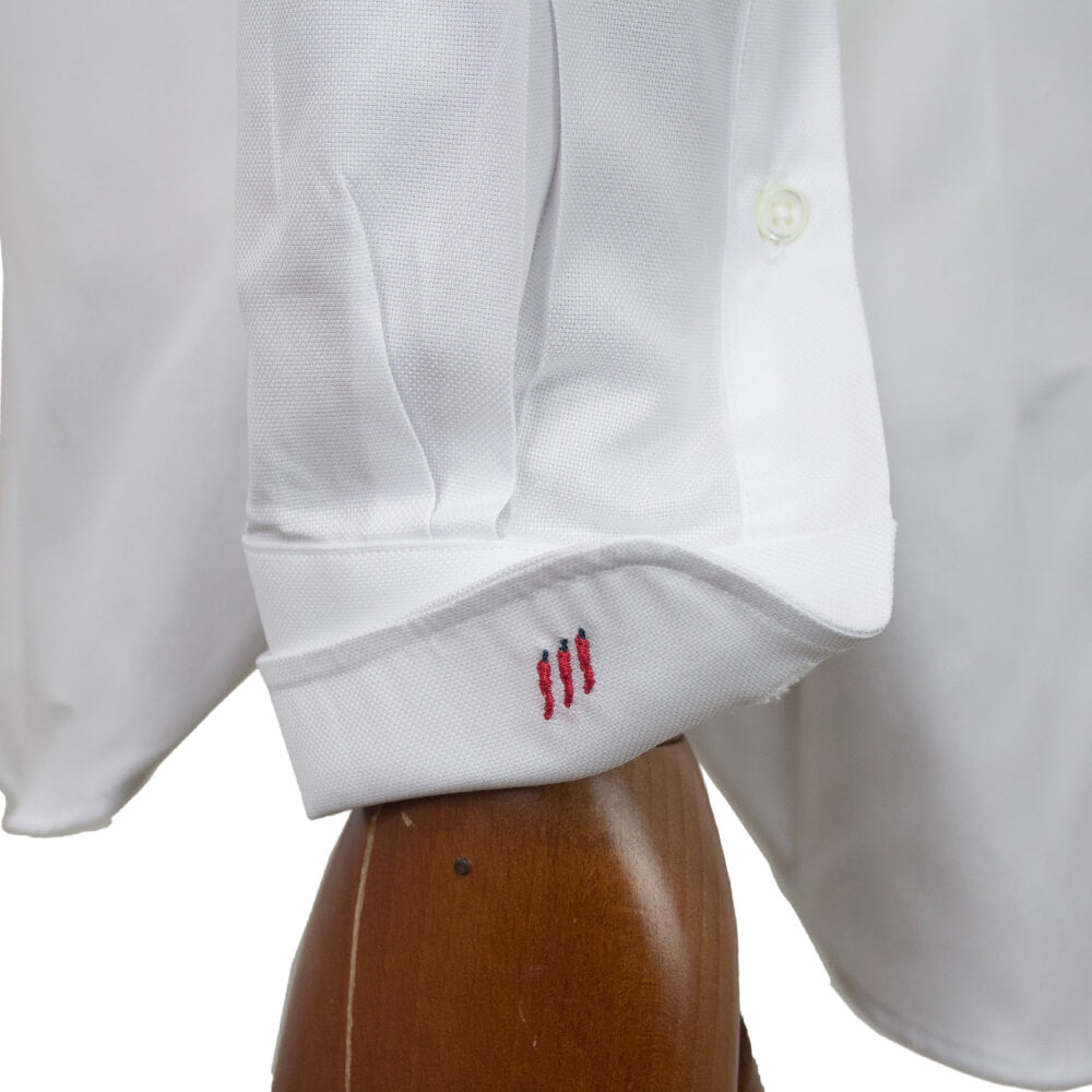 BRUNO（ブルーノ）THOMAS MASON トーマスメイソン セミワイドカラー オックスフォード シャツ【ホワイトWhite】正規販売店