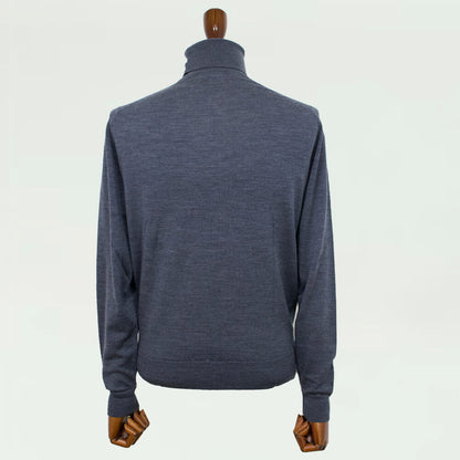 JOHN SMEDLEY（ジョンスメドレー）RENOLD ウール ハイゲージ 30G モダンフィット ロングスリーブ タートルネックニット【グレーgray】国内正規品