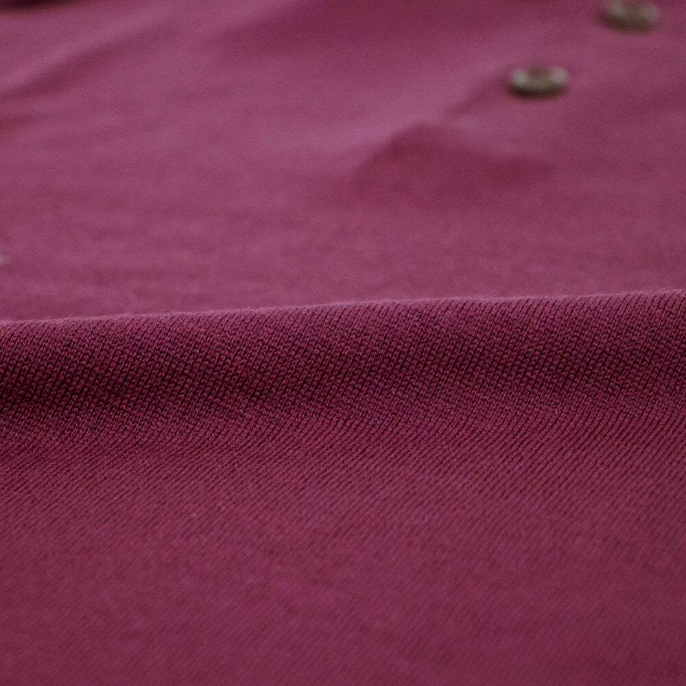 JOHN SMEDLEY（ジョンスメドレー）DORSET  30ゲージ ウールロングスリーブ ニットポロ【ボルドー】国内正規品