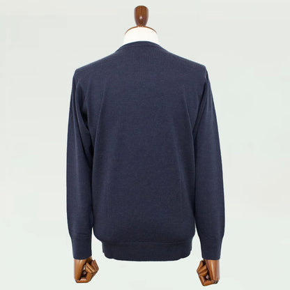 JOHN SMEDLEY（ジョンスメドレー）メリノウール 24ゲージ クルーネック ニット【チャコールcharcoal】国内正規品