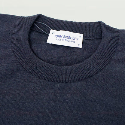 JOHN SMEDLEY（ジョンスメドレー）メリノウール 24ゲージ クルーネック ニット【チャコールcharcoal】国内正規品