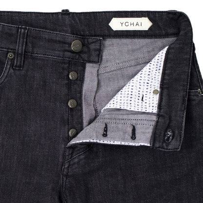 YCHAI（イカイ）ROBUSTO ロブスト YPU004 2DS0017B ５ポケット ストレッチ デニムパンツ 【ブラックBLACK】国内正規品