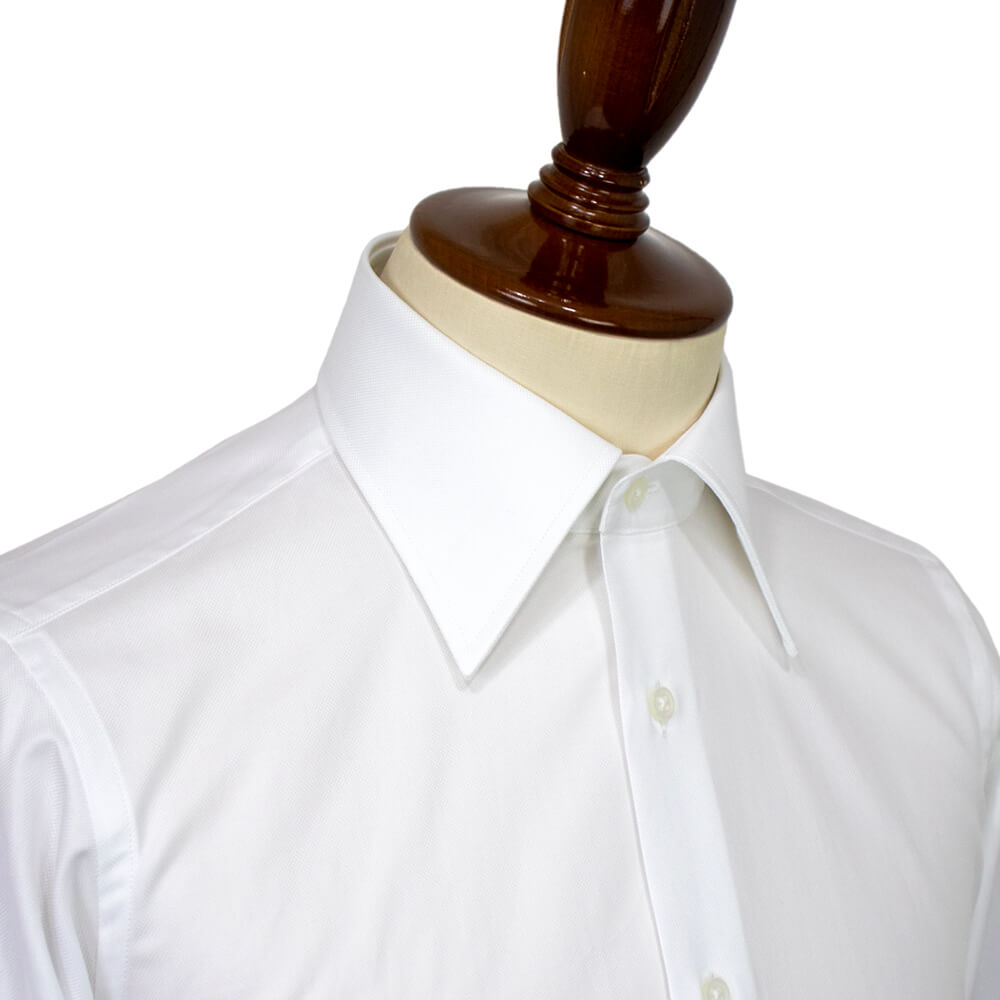 BRUNO（ブルーノ）THOMAS MASON トーマスメイソン セミワイドカラー オックスフォード シャツ【ホワイトWhite】正規販売店