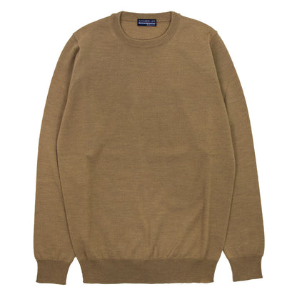 ALESSANDRO LUPPI（アレッサンドロ ルッピ）1220 Crew neck ウール ハイゲージ 長袖クルーネック ニット【ベージュbeige】国内正規品