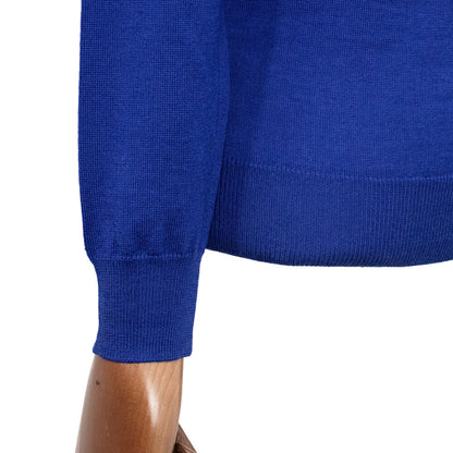 ALESSANDRO LUPPI（アレッサンドロ ルッピ）1220 Crew neck ウール ハイゲージ 長袖クルーネック ニット【ブルーBlue】国内正規品