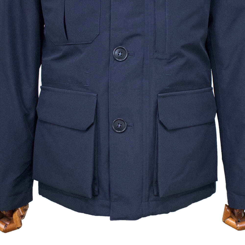 WOOLRICH（ウールリッチ）GTX MOUNTAIN JACKET ゴアテックス ダウン入り マウンテンジャケット【メルトンブルーMELTON BLUE】国内正規品