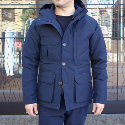 WOOLRICH（ウールリッチ）GTX MOUNTAIN JACKET ゴアテックス ダウン入り マウンテンジャケット【メルトンブルーMELTON BLUE】国内正規品