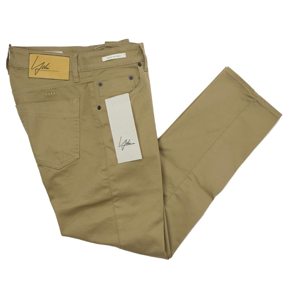 YCHAI（イカイ）ROBUSTO ロブストYPU004 43 2TS0021 EJ 057 5ポケット ストレッチ コットン ギャバジン パンツ【キャメルCAMMELO】国内正規品