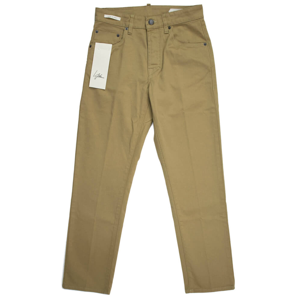 YCHAI（イカイ）ROBUSTO ロブストYPU004 43 2TS0021 EJ 057 5ポケット ストレッチ コットン ギャバジン パンツ【キャメルCAMMELO】国内正規品