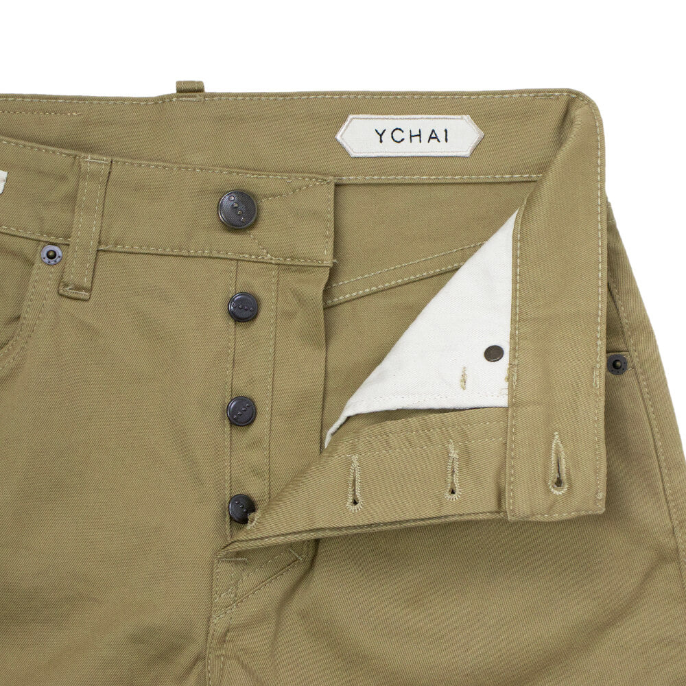 YCHAI（イカイ）ROBUSTO ロブストYPU004 43 2TS0021 EJ 057 5ポケット ストレッチ コットン ギャバジン パンツ【キャメルCAMMELO】国内正規品