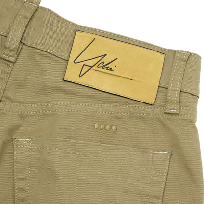 YCHAI（イカイ）ROBUSTO ロブストYPU004 43 2TS0021 EJ 057 5ポケット ストレッチ コットン ギャバジン パンツ【キャメルCAMMELO】国内正規品