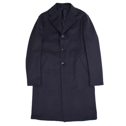 Finjack（フィンジャック） ウール カシミヤ ベルテッド チェスターコート【ネイビーNAVY】国内正規品