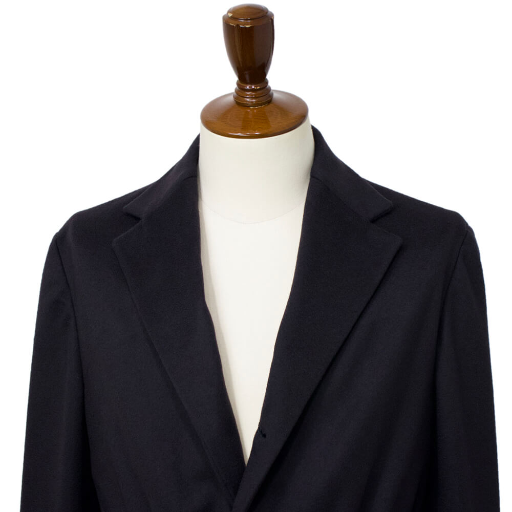 Finjack（フィンジャック） ウール カシミヤ ベルテッド チェスターコート【ネイビーNAVY】国内正規品
