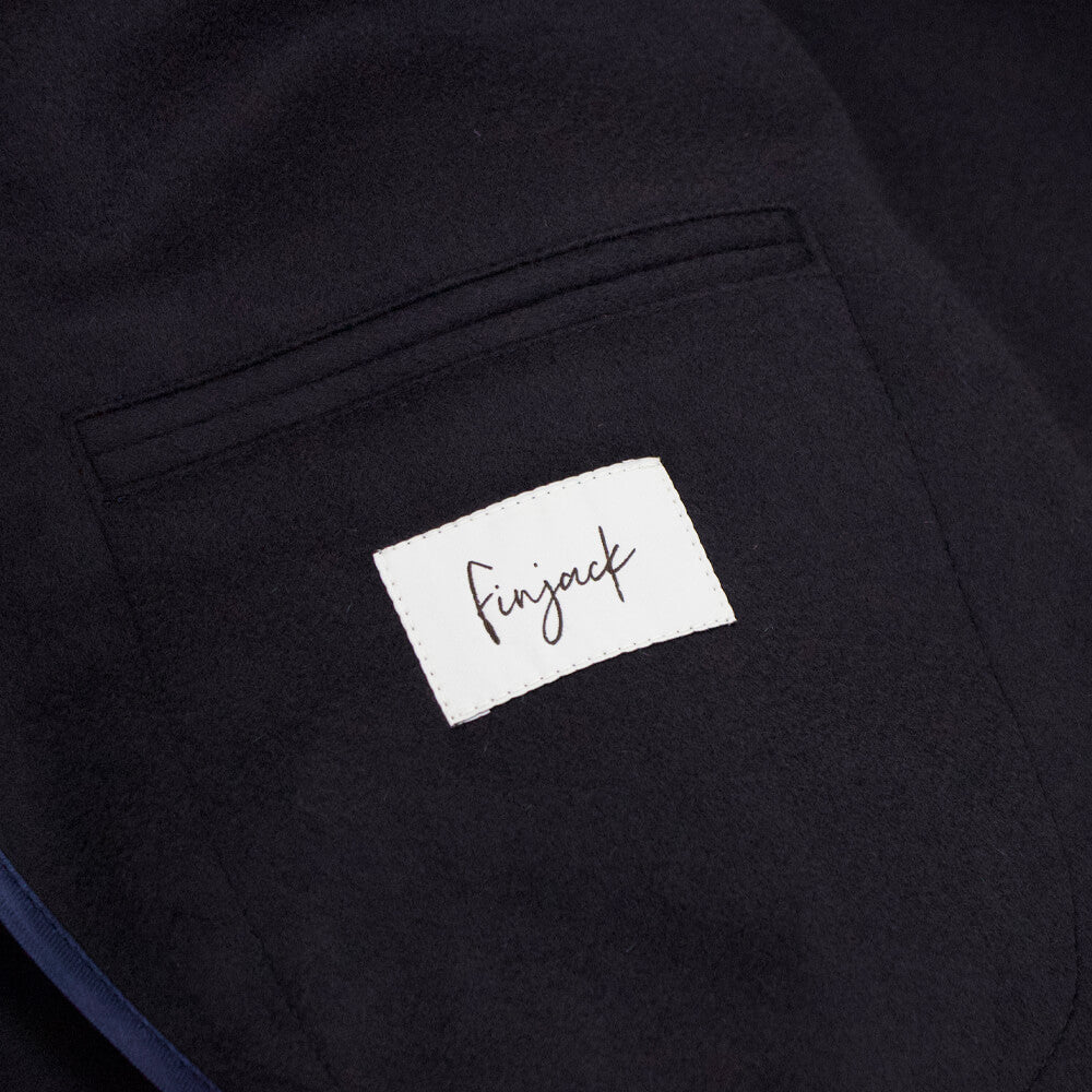 Finjack（フィンジャック） ウール カシミヤ ベルテッド チェスターコート【ネイビーNAVY】国内正規品