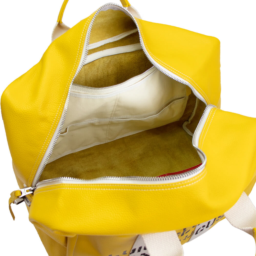 LARDINI（ラルディーニ）ボストンバッグ LARDINI AVIATOR'S KIT BAG【イエロー】